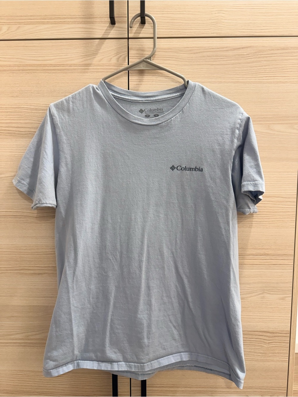 Columbia Light Blue Short Sleeve Crew Tee - Logo Chest